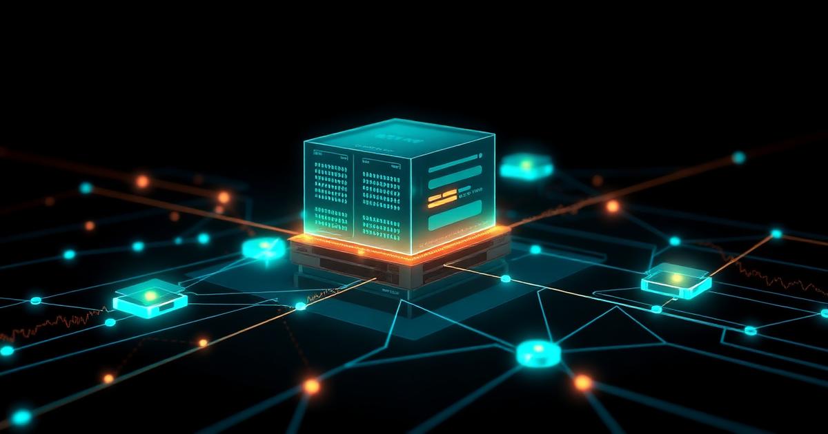 Vernetzte Serverknoten und Orderrouting als Darstellung der Funktionsweise von Handelsplattformen